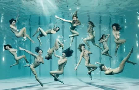 英国女子奥运水军全裸出镜拍摄照片