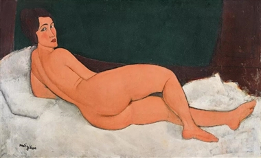 世界名画--莫迪利亚尼《裸女》